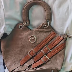 Tan Leather Shoulder Bag